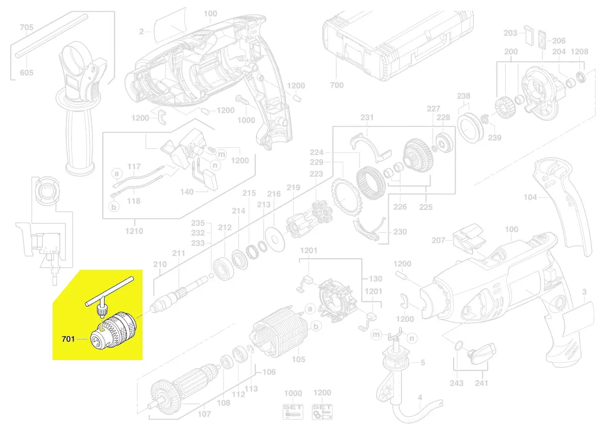 Mandrin réf. 4932267980 AEG